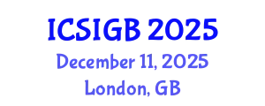 International Conference on Sustainable Infrastructure Design and Green Buildings (ICSIGB) December 11, 2025 - London, United Kingdom