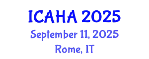 International Conference on Alternative Healthcare and Acupuncture (ICAHA) September 11, 2025 - Rome, Italy