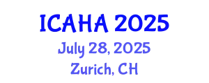International Conference on Alternative Healthcare and Acupuncture (ICAHA) July 28, 2025 - Zurich, Switzerland