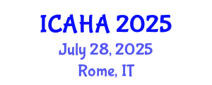 International Conference on Alternative Healthcare and Acupuncture (ICAHA) July 28, 2025 - Rome, Italy