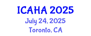 International Conference on Alternative Healthcare and Acupuncture (ICAHA) July 24, 2025 - Toronto, Canada