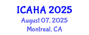 International Conference on Alternative Healthcare and Acupuncture (ICAHA) August 07, 2025 - Montreal, Canada