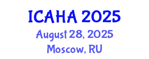 International Conference on Alternative Healthcare and Acupuncture (ICAHA) August 28, 2025 - Moscow, Russia