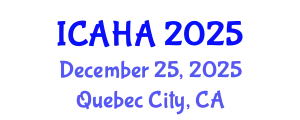 International Conference on Alternative Healthcare and Acupuncture (ICAHA) December 25, 2025 - Quebec City, Canada