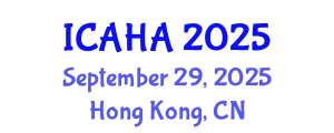 International Conference on Alternative Healthcare and Acupuncture (ICAHA) September 29, 2025 - Hong Kong, China