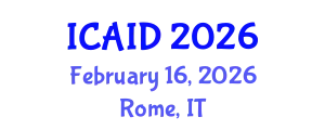 International Conference on Animal Infectious Diseases (ICAID) February 16, 2026 - Rome, Italy