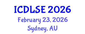 International Conference on Distance Learning and Special Education (ICDLSE) February 23, 2026 - Sydney, Australia