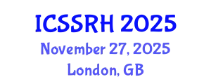 International Conference on Sexuality, Sexual and Reproductive Health (ICSSRH) November 27, 2025 - London, United Kingdom