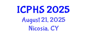 International Conference on Public Health Systems (ICPHS) August 21, 2025 - Nicosia, Cyprus