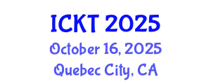 International Conference on Kidney Transplantation (ICKT) October 16, 2025 - Quebec City, Canada