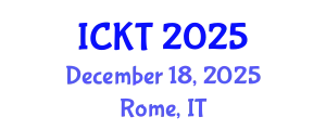 International Conference on Kidney Transplantation (ICKT) December 18, 2025 - Rome, Italy