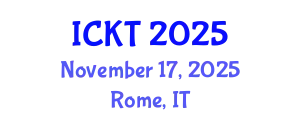 International Conference on Kidney Transplantation (ICKT) November 17, 2025 - Rome, Italy