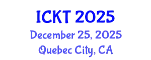International Conference on Kidney Transplantation (ICKT) December 25, 2025 - Quebec City, Canada