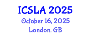 International Conference on Second Language Acquisition (ICSLA) October 16, 2025 - London, United Kingdom