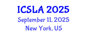 International Conference on Second Language Acquisition (ICSLA) September 11, 2025 - New York, United States