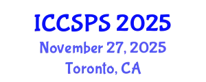 International Conference on Computer Science, Programming and Security (ICCSPS) November 27, 2025 - Toronto, Canada