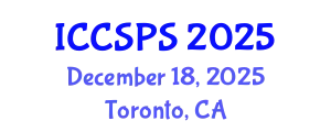 International Conference on Computer Science, Programming and Security (ICCSPS) December 18, 2025 - Toronto, Canada
