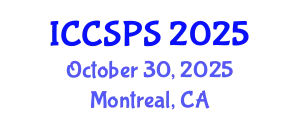 International Conference on Computer Science, Programming and Security (ICCSPS) October 30, 2025 - Montreal, Canada