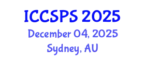 International Conference on Computer Science, Programming and Security (ICCSPS) December 04, 2025 - Sydney, Australia