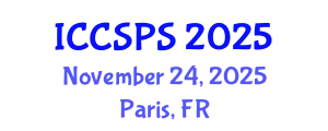 International Conference on Computer Science, Programming and Security (ICCSPS) November 24, 2025 - Paris, France