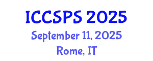 International Conference on Computer Science, Programming and Security (ICCSPS) September 11, 2025 - Rome, Italy