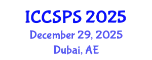 International Conference on Computer Science, Programming and Security (ICCSPS) December 29, 2025 - Dubai, United Arab Emirates
