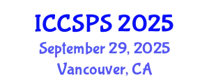 International Conference on Computer Science, Programming and Security (ICCSPS) September 29, 2025 - Vancouver, Canada