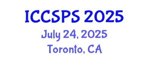 International Conference on Computer Science, Programming and Security (ICCSPS) July 24, 2025 - Toronto, Canada