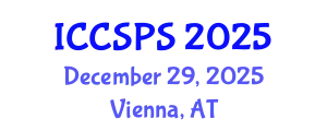International Conference on Computer Science, Programming and Security (ICCSPS) December 29, 2025 - Vienna, Austria