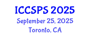 International Conference on Computer Science, Programming and Security (ICCSPS) September 25, 2025 - Toronto, Canada