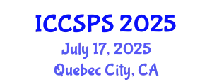 International Conference on Computer Science, Programming and Security (ICCSPS) July 17, 2025 - Quebec City, Canada