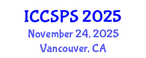International Conference on Computer Science, Programming and Security (ICCSPS) November 24, 2025 - Vancouver, Canada