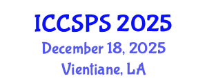 International Conference on Computer Science, Programming and Security (ICCSPS) December 18, 2025 - Vientiane, Laos