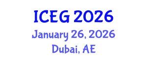 International Conference on Endoscopy in Gastroenterology (ICEG) January 26, 2026 - Dubai, United Arab Emirates
