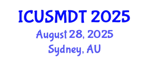 International Conference on Urban Sociology, Migration and Demographic Trends (ICUSMDT) August 28, 2025 - Sydney, Australia