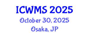 International Conference on Waste Management and Solutions (ICWMS) October 30, 2025 - Osaka, Japan