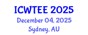 International Conference on Wastewater Treatment in Environmental Engineering (ICWTEE) December 04, 2025 - Sydney, Australia