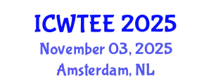 International Conference on Wastewater Treatment in Environmental Engineering (ICWTEE) November 03, 2025 - Amsterdam, Netherlands