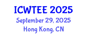 International Conference on Wastewater Treatment in Environmental Engineering (ICWTEE) September 29, 2025 - Hong Kong, China