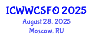 International Conference on Wastewater, Water Cycle, Sedimentation, Filtration and Oxidation (ICWWCSFO) August 28, 2025 - Moscow, Russia