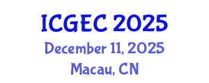 International Conference on Gastroenterology, Endoscopy and Colonoscopy (ICGEC) December 11, 2025 - Macau, China