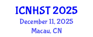 International Conference on Natural Hazard Science and Technology (ICNHST) December 11, 2025 - Macau, China