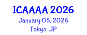 International Conference on Applied Aerodynamics, Aeronautics and Astronautics (ICAAAA) January 05, 2026 - Tokyo, Japan