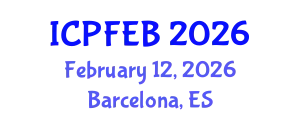 International Conference on Plant, Food and Environmental Biotechnology (ICPFEB) February 12, 2026 - Barcelona, Spain
