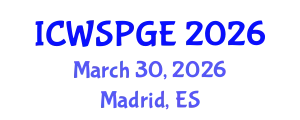 International Conference on Women's Sport Participation and Gender Equality (ICWSPGE) March 30, 2026 - Madrid, Spain