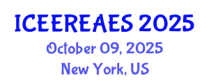 International Conference on Energy Efficiency, Renewable Energy and Alternative Energy Systems (ICEEREAES) October 09, 2025 - New York, United States