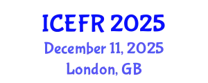 International Conference on Economics and Finance Research (ICEFR) December 11, 2025 - London, United Kingdom