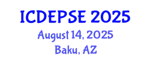 International Conference on Different Educational Programs in Special Education (ICDEPSE) August 14, 2025 - Baku, Azerbaijan