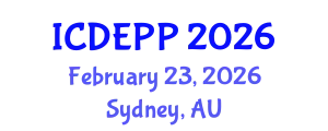 International Conference on Development Economics and Public Policy (ICDEPP) February 23, 2026 - Sydney, Australia