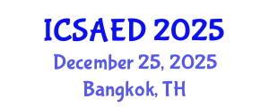 International Conference on Sustainable Architecture and Environmental Design (ICSAED) December 25, 2025 - Bangkok, Thailand